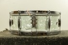 1960s Gretsch 5 5x14 White Marine Pearl Dixieland Snare Drum
