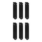 Nike Dri-fit Everyday Plus Cotton Cushioned Black Crew Socks 6-pack - Large