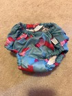 Infant Girl Iplay Reusable Swim Diaper Size 12 Months Blue With Pink Dogs