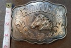 Awesome Rare All Around Cowboy Cowgir Western Usa Rodeo Style Trophy Belt Buckle