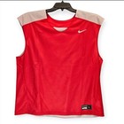 Nike Jersey Mens Large Red White Reversible Lacrosse Training Bq3129-658 New