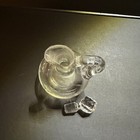 Vintage Clear Etched Glass Cruet With Stopper