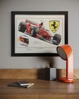 Ferrari F-1 F-399 3 Time Champion Print Hand Signed Michael Schumacher Framed