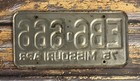 1975 Missouri Automobile License Plate Eb6 666 Devil Halloween Evil