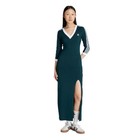 New Nwt Adidas Originals Adicolor Classics 3 Stripe Maxi Dress Black Large