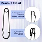 Cobee 20 Pcs Large Safety Pins For Clothes  2 Inch Heavy Duty Safety Pins For   