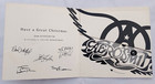 Aerosmith Christmas Flexi-disc Card W message From Aerosmith-collins Management