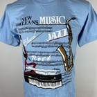 Vintage 90s New Orleans Jazz   Heritage Festival Musical Instruments T Shirt M