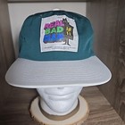 Real Bad Man The Return Of Tyvek Adjustable Hat Teal Gray Strap Cap Crimewave