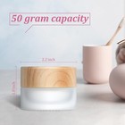 Geiserailie Glass Cosmetic Containers Empty Sample Jars With Leak Proof Lids    