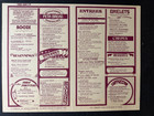 1974 Eppaminondas Restaurant Menu Vintage Psychedelic Art California