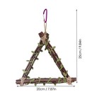 Pet Bird Parrot Swing Wooden Parakeet Budgie Cockatiel Cage Hammock Hanging Toys