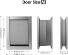 Dog Door For Wall With All-metal Frame And Telescoping Tunnel  Silicone Flap For