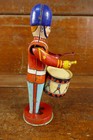 Vintage 1930s J Chein Tin Litho Toy Soldier Drummer Windup Toy 8 1 2    As Is