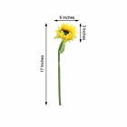 3 Yellow 17  Tall Faux Silk Sunflower Stems Wedding Party Events Decorations