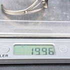 Vintage Navajo Native Chuya Handmade Onyx Sterling Silver Bracelet Cuff 6-1 2 