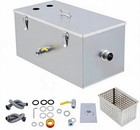 Commercial Grease Trap 25lb Stainless Steel Interceptor Restaurant Kitchen 13gpm
