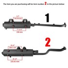 Exhaust Muffler W gasket For Kawasaki Brute Force 650 Kvf650d Kvf650 D 4x4 05-13