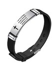Adjustable Silicone Christian Bible Verse Unisex Bracelet