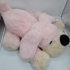 Fao Schwarz Large Penelope Puppy Dog 22  Plush Pink Cream Stuffed Soft Animal