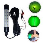 2pcs 50000lumens 12v Led Green Underwater Fishing Light Lamp Fish Attract 5m