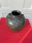 Thai Sukhothai Sawankhalok Brown Glazed Ceramic Bottle Lug Handles 15-16th C 