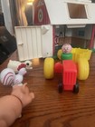 Vintage 1967 Fisher Price Little People  Family Farm Silo  915 Extras Very Nice