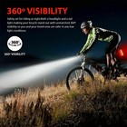 Usb Rechargeable Led Bicycle Headlight Cycling Head Light Bike Front Rear Lamp