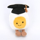Graduation Boiled Egg Doll 6  Stuffed Soft Plush Cute Toy Pillow Party Gift