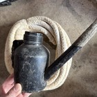 Vintage Antique St Louis Miner   s Oil Wick Teapot Style Lamp Lantern   Rope Wick