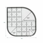 Quilting Ruler quilting Templates sewing Quilt Rulers acrylic Curved Corner Cutt