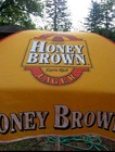 Vintage Honey Brown Lager Beer Patio Umbrella Bar Promo    way Smooth   