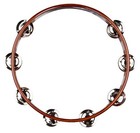 Meinl Percussion Antique Brown Traditional Wood Tambourine - Double Row  ta2ab 