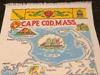Vtg Terrycloth Beach Towel Souvenir Rehobeth Beach Delaware Sailing Boat