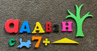 Huge Fridge Magnet Lot Magnetic Alphabet Numbers Shapes Letters Over 300 Vtg now