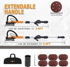Drywall Sander W vacuum Dust Popcorn Ceiling Removal Tool 6 Variable Speed