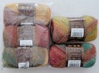 New 5 Skeins Lion Brand Amazing Yarn - Strawberry Fields  211 Wool Blend 1 75oz