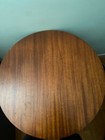 Vintage Round Mahogany Pedestal Side Table