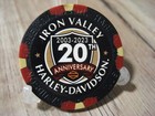 Iron Valley Harley Davidson Emblem Poker Chip - 120th Year Anniversary - Black