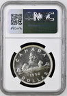 Canada 1952 Silver Dollar George Vi  no Water Lines  Dollar Ngc Ms65