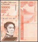 Venezuela 50000 Bolivar Soberano  2019  P-111a 1  Unc X 10 Pcs