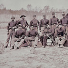 Civil War Union Unidentified Soldiers Photo Reprinted Not Original 8x10