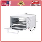 Mainstays 4 Slice Countertop Toaster Oven With Baking Rack And Pan Arctic White