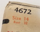 Vintage Simplicity 4672 Dress Sewing Pattern Size 14 32  Bust Uncut 1954