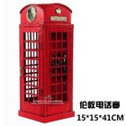 1 6 Scale Vintage Red London Old   style Telephone Booth Architecture Model