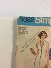 1975 Simplicity 6883 Vintage Sewing Pattern Women Dress In 2 Lengths Size 10 12