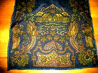 Art Deco Tapestry Runner Long Geishas Reversible Satin Belgium 6 Ft Asian 1920s