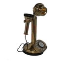 Replica Vintage Old Candle Stick Brass Telephone Antique Early 20th Century S2u