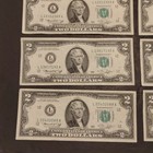 Lot Of 8 1976 Bicentennial  2 Two Dollar Bills Us Currency Notes Some Misaligned