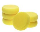  Round Sponges 6pcs 3inch Yellow Painting Sponges Synthetic Artist Sponge 